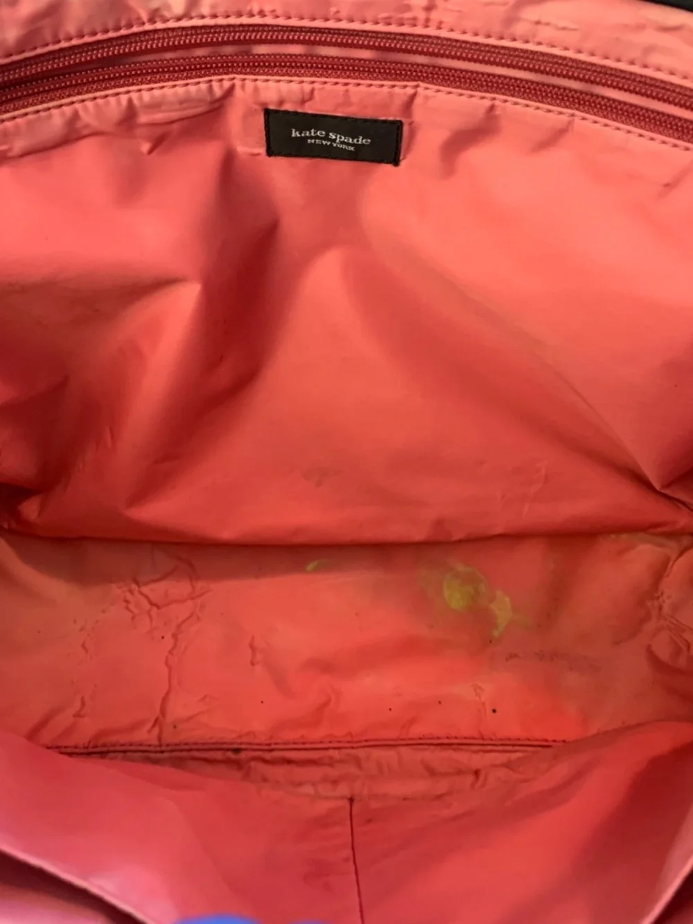 Kate Spade black quilted tote bag